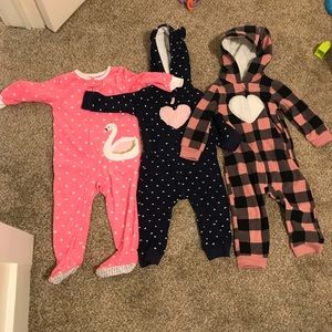 3 Brand New Fleece ZIP UPS